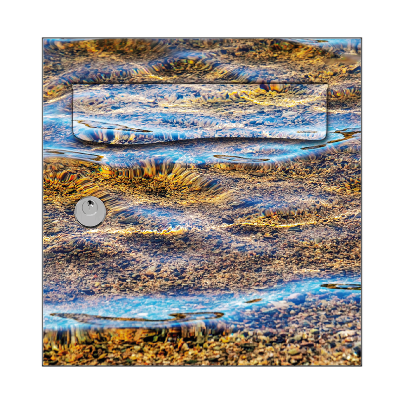 PPA DESIGN Sticker Boite aux Lettres Déco Rivière Cascades 30X30cm - SABAL0194 (1 Sticker Boite aux Lettres