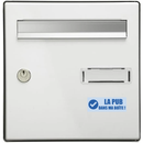 Autocollant Sticker La Pub Dans Ma Boîte Rectangle Bleu