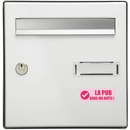 Autocollant Sticker La Pub Dans Ma Boîte Rectangle Rose