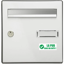 Autocollant Sticker La Pub Dans Ma Boîte Rectangle Vert