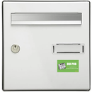 Autocollant Sticker Oui Pub Boîte aux Lettres Vert avec Logo Journal