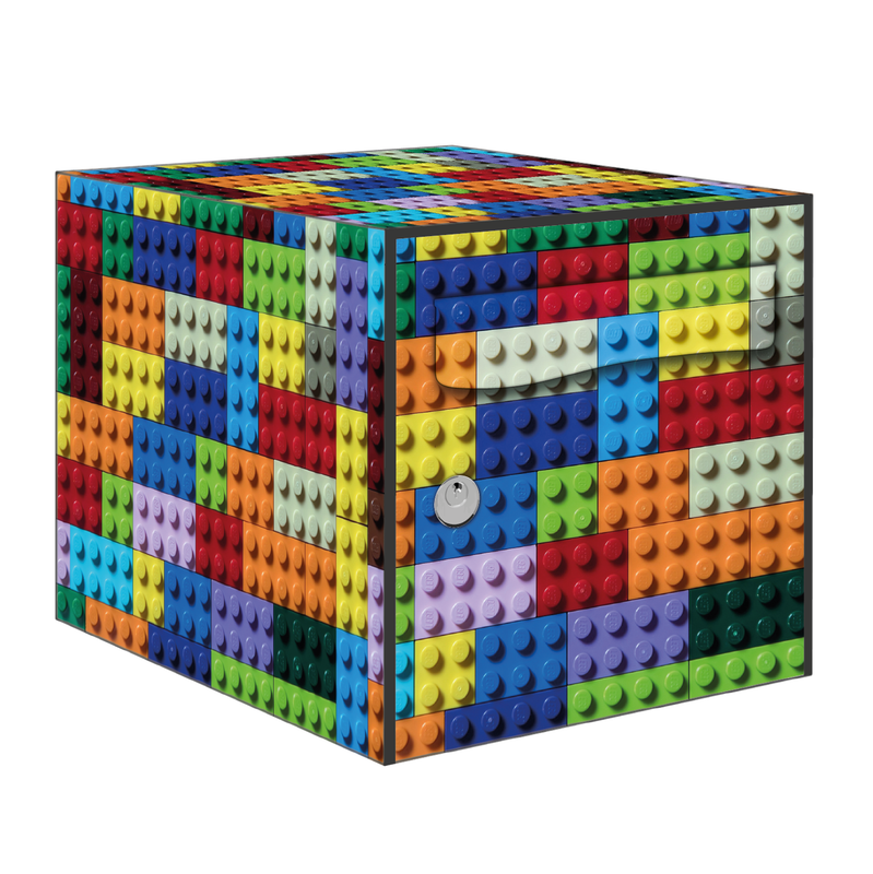Autocollant Sticker Décoration Boîte aux lettres Brique LEGO Multicouleurs - Kit complet 5 Faces