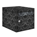 Autocollant Sticker Décoration Boîte aux lettres Texture Baroque Noir - Kit complet 5 Faces