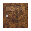 Autocollant Sticker Décoration Boîte aux lettres Texture Métal Rouillé - Face Avant