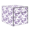 Autocollant Sticker Décoration Boîte aux lettres Texture Fleurs Violette - Kit complet 5 Faces