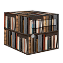 Autocollant Sticker Décoration Boîte aux lettres Biliotheque - Kit complet 5 Faces