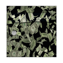 Autocollant Sticker Décoration Boîte aux lettres Billet US Dollars 100 - Face Avant