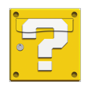 Autocollant Sticker Décoration Boîte aux lettres Bloc Interrogation Mario - Face Avant