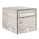 Autocollant Sticker Décoration Boîte aux lettres Planche de Bois 2 - Kit complet 5 Faces