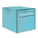 Autocollant Sticker Décoration Boîte aux lettres Planche Bleu - Kit complet 5 Faces