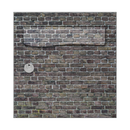Autocollant Sticker Décoration Boîte aux lettres Mur de Pierre Foncé - Face Avant