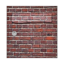 Autocollant Sticker Décoration Boîte aux lettres Mur de Brique Rouge - Face Avant