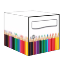 Autocollant Sticker Décoration Boîte aux lettres Dégradé Crayon de Couleur - Kit complet 5 Faces
