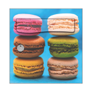 Autocollant Sticker Décoration Boîte aux lettres Pâtisserie Macarons - Face Avant