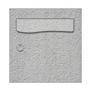 Autocollant Sticker Décoration Boîte aux lettres Mur Crépi Blanc - Face Avant