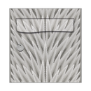 Autocollant Sticker Décoration Boîte aux lettres Texture Epis Taupe - Face Avant