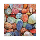 Autocollant Sticker Décoration Boîte aux lettres Texture Galets Couleur - Face Avant
