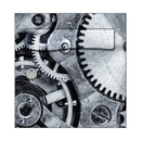 Autocollant Sticker Décoration Boîte aux lettres Rouage en fer - Face Avant