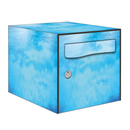 Autocollant Sticker Décoration Boîte aux lettres Eau Paradisiaque - Kit complet 5 Faces