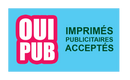 Autocollant Sticker Oui Pub Boîte aux Lettres Imprimés Publicitaires Acceptés Bleu et Rose