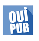 Autocollant Sticker Oui Pub Boîte aux Lettres Rectangle Bleu