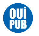 Autocollant Sticker Oui Pub Boîte aux Lettres Rond Bleu