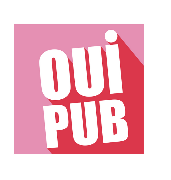 Autocollant Sticker Oui Pub Boîte aux Lettres Rectangle Rouge