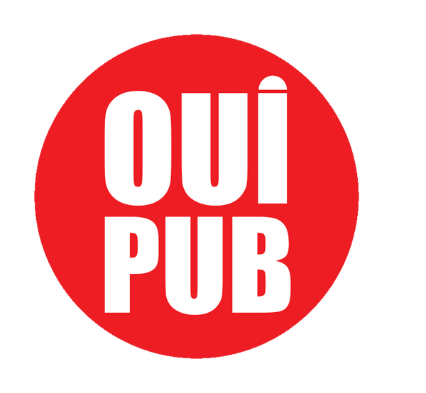 Autocollant Sticker Oui Pub Boîte aux Lettres Rond Rouge
