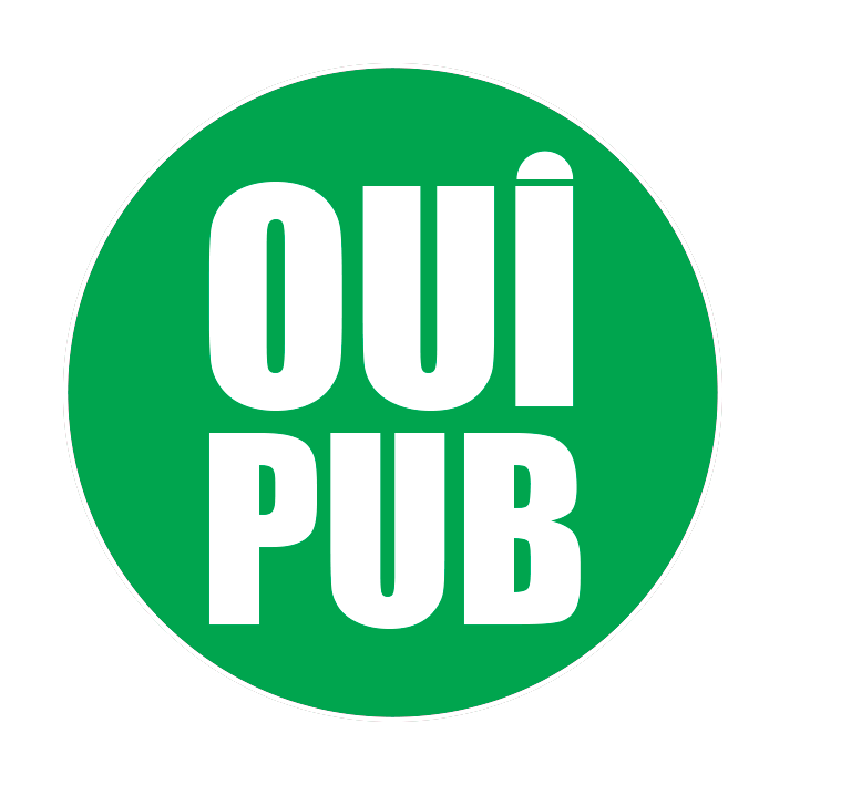 Autocollant Sticker Oui Pub Boîte aux Lettres Rond Vert