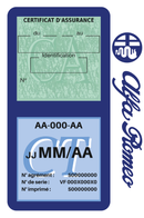 Porte Vignette Assurance Pare Brise Voiture Pour Alfa Romeo | Double Étui Pochette Adhésive Autocollant Sticker Bleu
