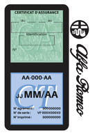 Porte Vignette Assurance Pare Brise Voiture Pour Alfa Romeo | Double Étui Pochette Adhésive Autocollant Sticker Noir
