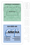 Porte Vignette Assurance Pare Brise Voiture Pour Seat | Double Étui Pochette Adhésive Autocollant Sticker Blanc