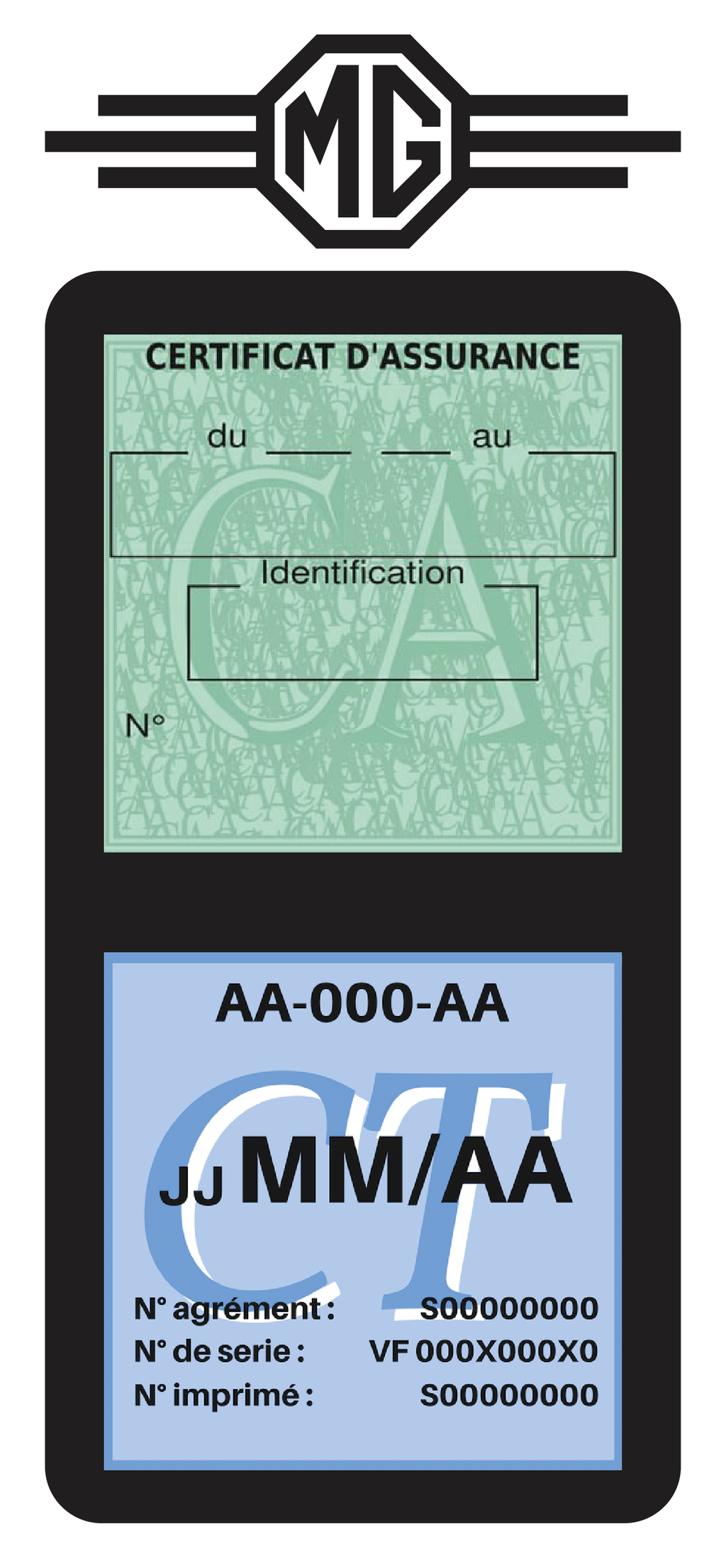 BYD VS115 Porte vignette assurance pare-brise Electrique Stickers