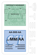 Porte Vignette Assurance Pare Brise Voiture Pour Tesla | Double Étui Pochette Adhésive Autocollant Sticker Blanc