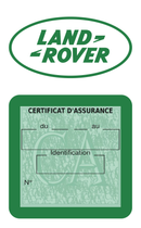 Porte Vignette Assurance Pare Brise Voiture Pour Range Rover | Étui Simple Pochette Adhésive Autocollant Sticker Vert